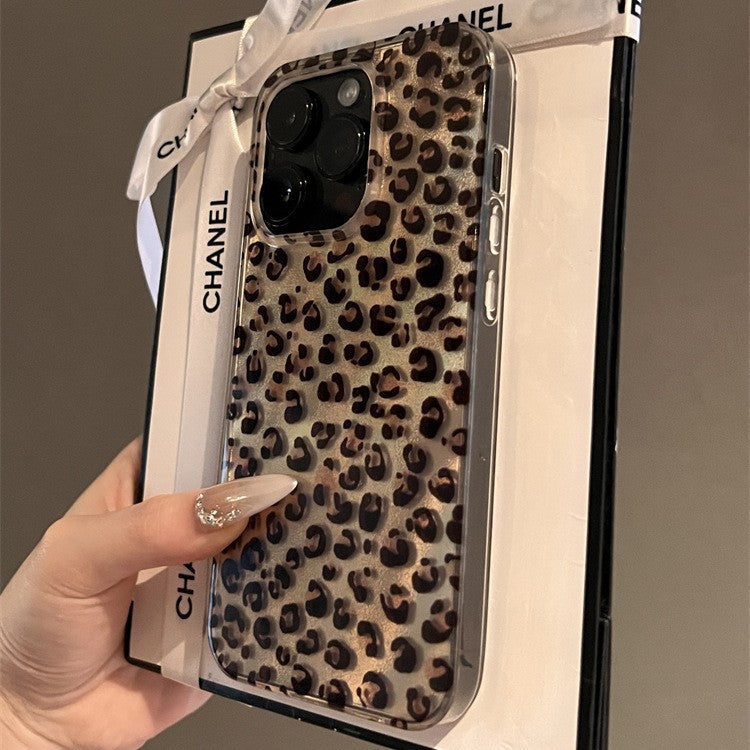 Soft Strokes of Wild: Feather Brown Leopard iPhone Case || iPhone Protection || Distinctive Brown Leopard iPhone Cover