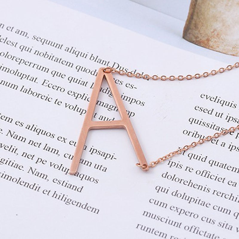 Personalized Letter Necklace || 3 Color Options || Alphabet Initial Necklace