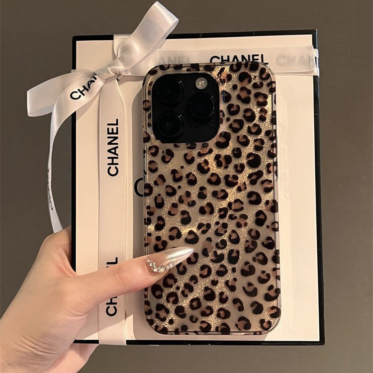 Soft Strokes of Wild: Feather Brown Leopard iPhone Case || iPhone Protection || Distinctive Brown Leopard iPhone Cover