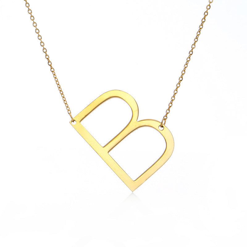 Personalized Letter Necklace || 3 Color Options || Alphabet Initial Necklace