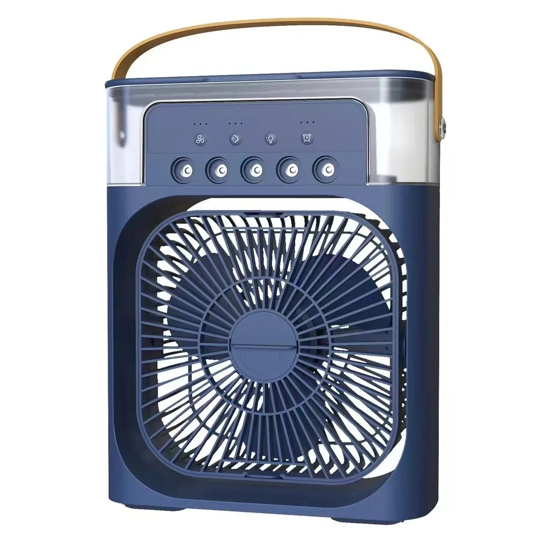 Mini Cooling Fan || Silent Water Cool Fan: Ultra-Quiet, Powerful Chill || 5-Hole USB Fan Humidifier: Portable Summer Cooler