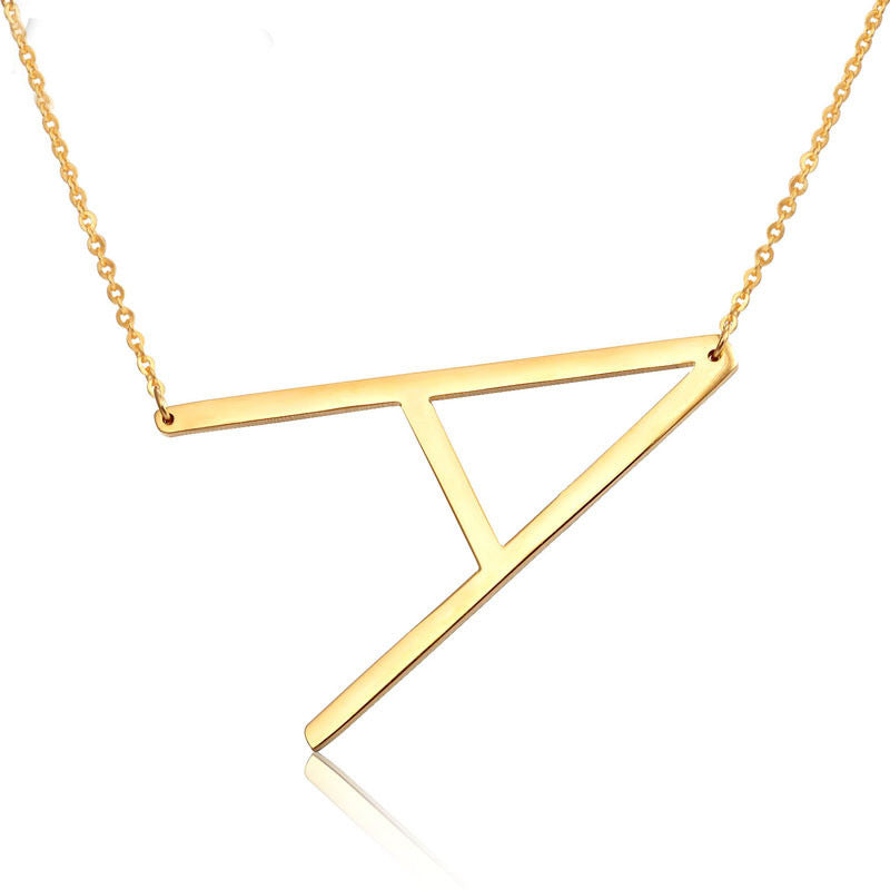 Personalized Letter Necklace || 3 Color Options || Alphabet Initial Necklace