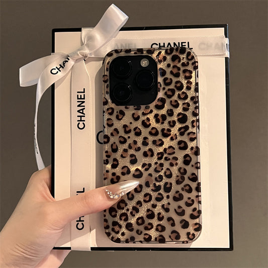Soft Strokes of Wild: Feather Brown Leopard iPhone Case || iPhone Protection || Distinctive Brown Leopard iPhone Cover