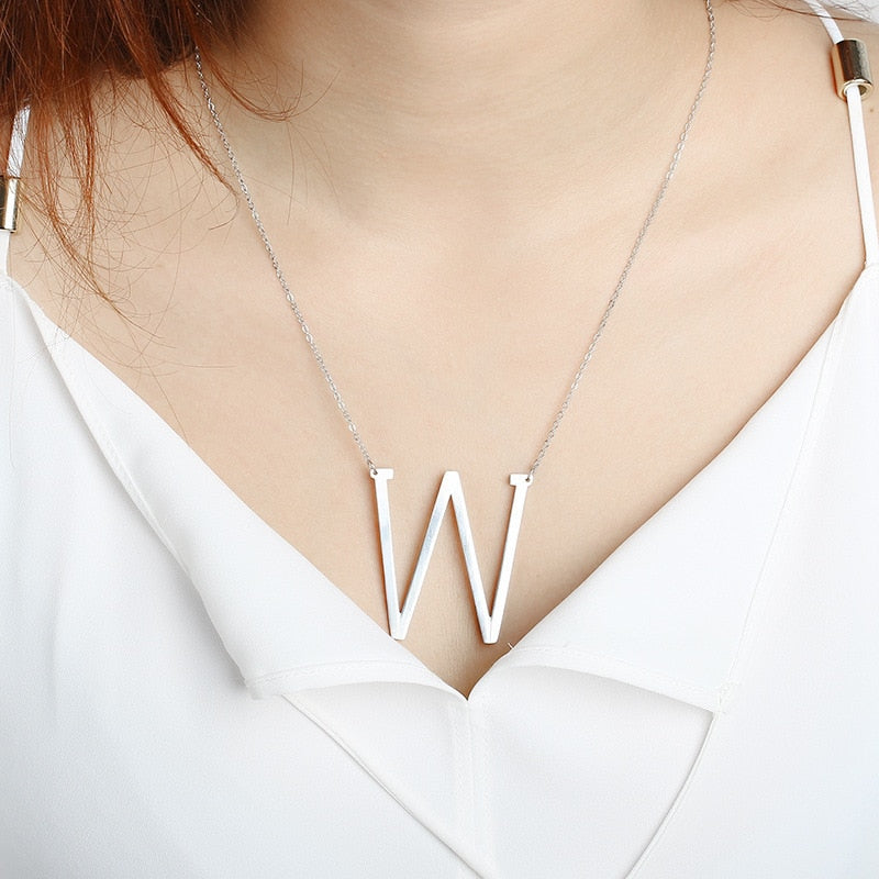 Personalized Letter Necklace || 3 Color Options || Alphabet Initial Necklace